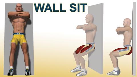 تمرين الجلوس على الحائط | فوائد التمرين وكيفية