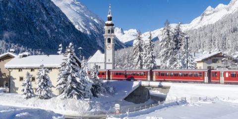 سويسرا من أبرز الدول السياحة الشتوية